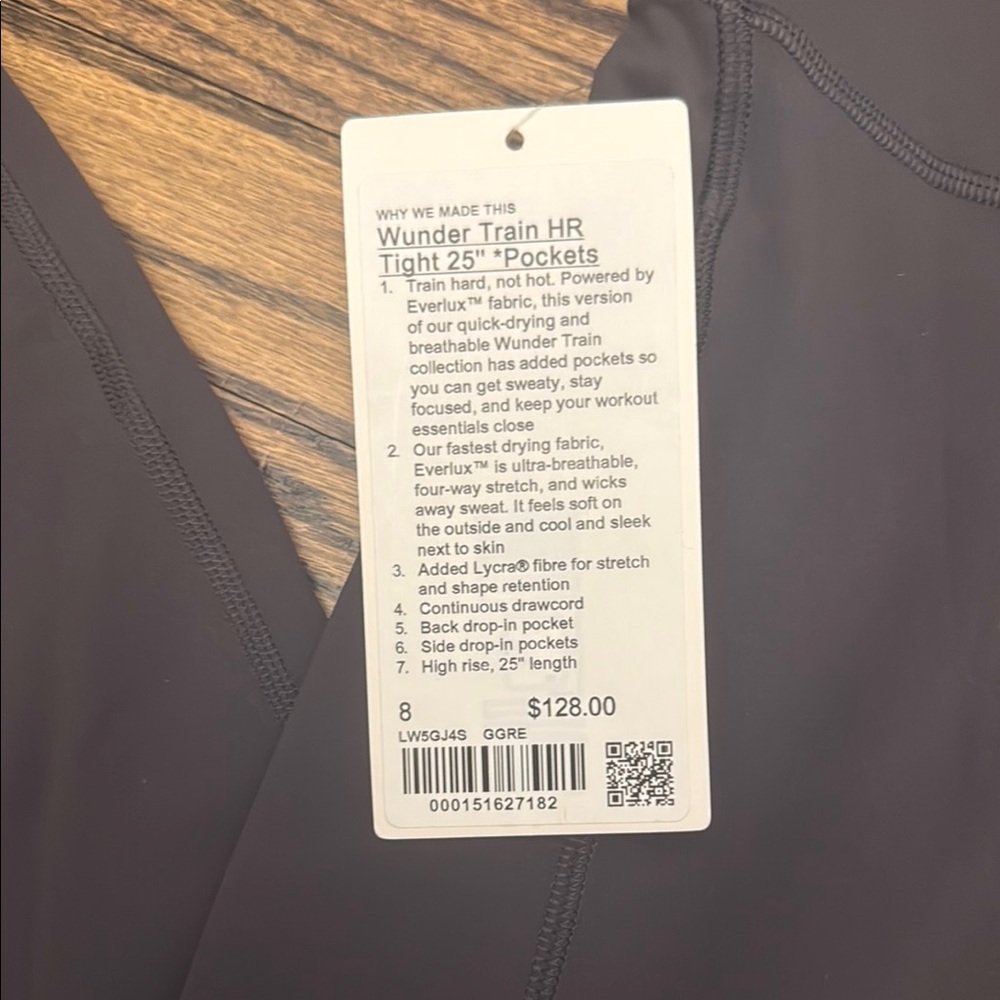 Lululemon Grey Leggings - Picture 2 of 2